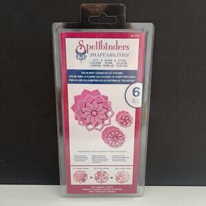 New Spellbinders Shapeabilities Pinwheel Delight 6 Die Cut Template S5-179